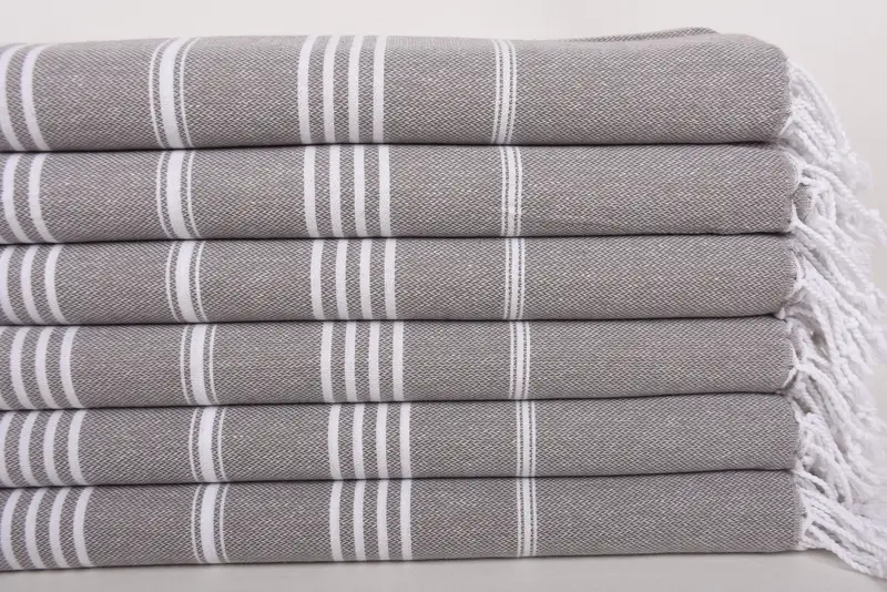 Bachelorette Party Gifts, Oversized Beach Towel, Luxury towel, Custom Wedding Towel, Baby Boy Gift, 70x40 Cotton Striped Towel, Housewarming Gift - 3