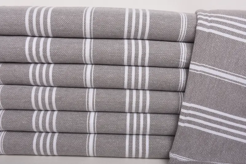 Bachelorette Party Gifts, Oversized Beach Towel, Luxury towel, Custom Wedding Towel, Baby Boy Gift, 70x40 Cotton Striped Towel, Housewarming Gift - 2
