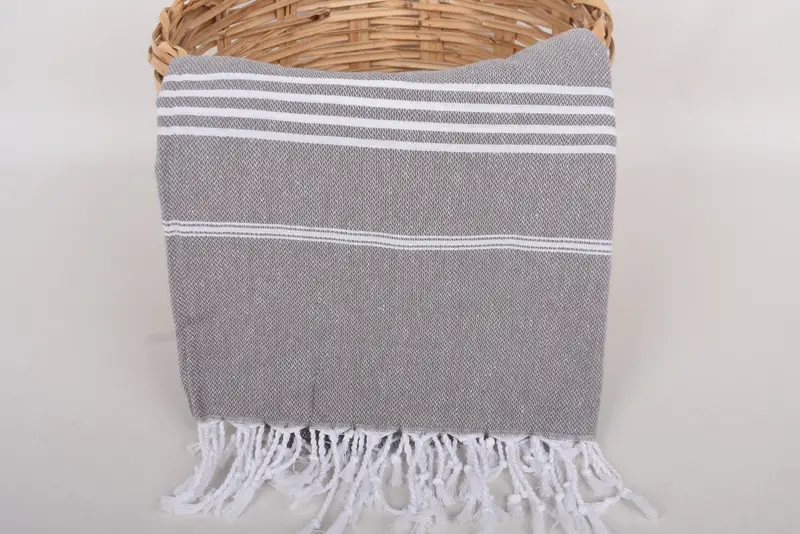 Bachelorette Party Gifts, Oversized Beach Towel, Luxury towel, Custom Wedding Towel, Baby Boy Gift, 70x40 Cotton Striped Towel, Housewarming Gift - 5