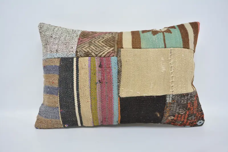16x24 Beige Pillow Case, Vintage Cushion Cover, Pillow Cover, Toss Cushion Case, Pillow for Couch, Aztec Pillow Sham, Turkish Pillow, Vintage Pillow - 1