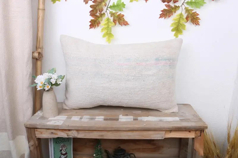 Handgefertigtes Southwestern-Wurfkissen, 16x24 besticktes Vintage-Kissen