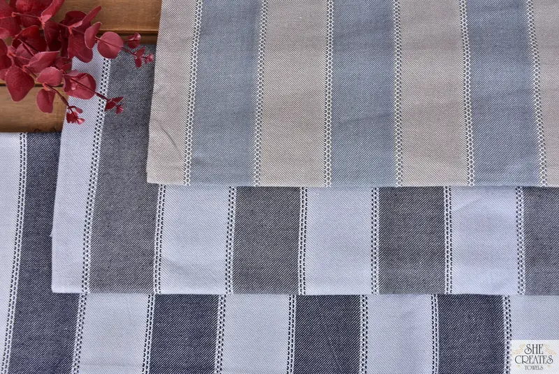 Monograma de toalla de playa, toalla de decoración del hogar, regalos de despedida de soltera, toalla orgánica, toalla a rayas de algodón 68x36, toalla bordada, toallas de monograma - 4