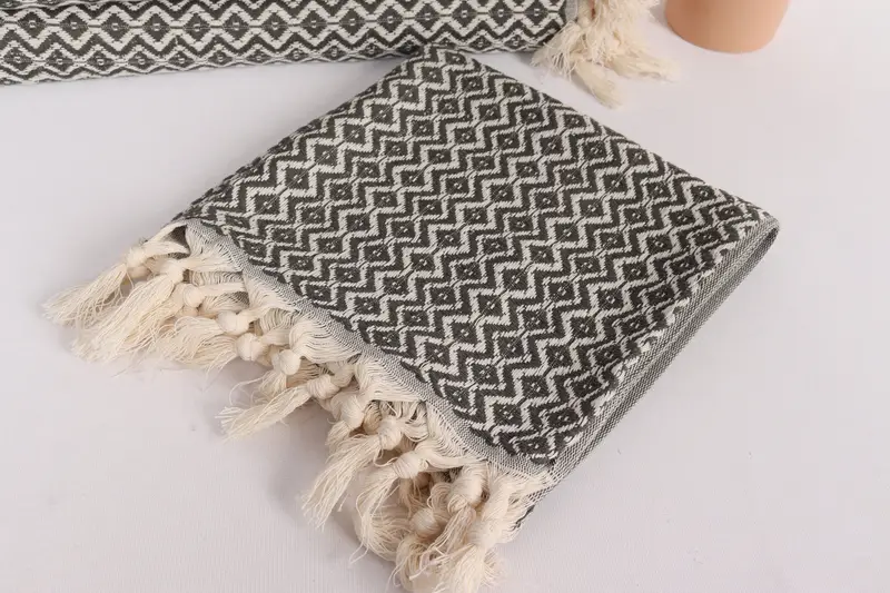 Regalo de dama de honor, paño de cocina personalizado, regalo personalizado, toalla de mano de monograma, toalla de diamante de algodón 36x18, regalo de dama de honor, toalla de invitados - 5
