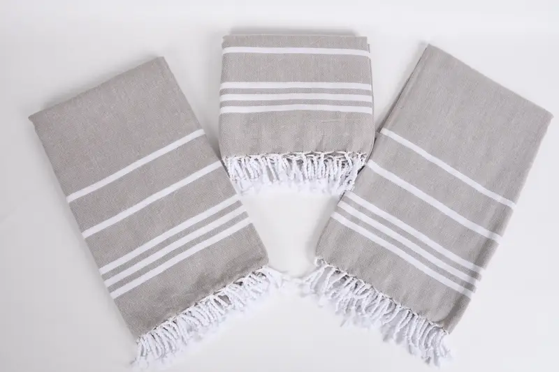 70x40 Cotton Striped Towel, Wedding Shower Gift, Soft towel, Bachelor Party Favors, Thin towel, Personalized Wedding Gift, Bachelorette Beach Towel - 6