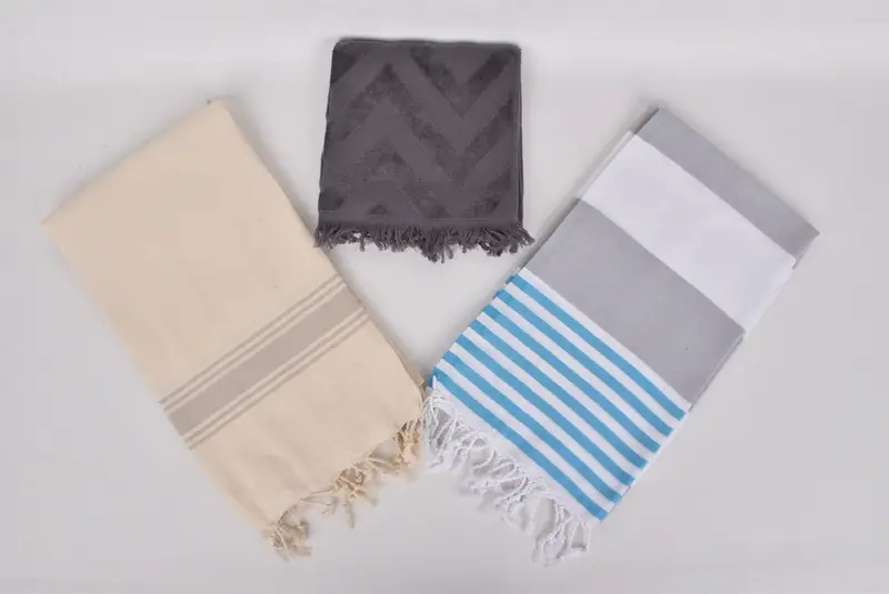 Handwoven Turkish Towel, Pool Towels, Large Turkish Towel, Quick-dry peshtemal, Embroidered Towel, 70x40 Cotton Set of 8 Towel, Bachelor Gift - 6