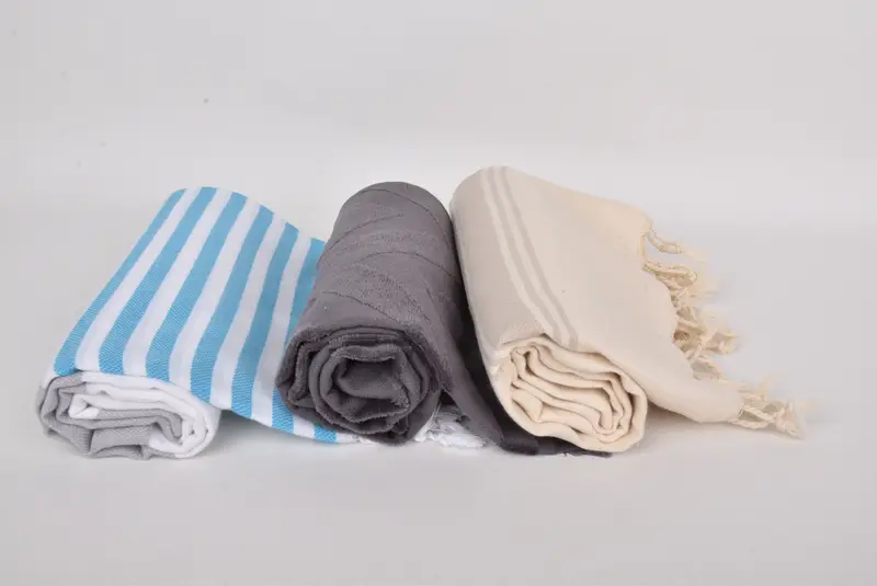 Handwoven Turkish Towel, Pool Towels, Large Turkish Towel, Quick-dry peshtemal, Embroidered Towel, 70x40 Cotton Set of 8 Towel, Bachelor Gift - 8