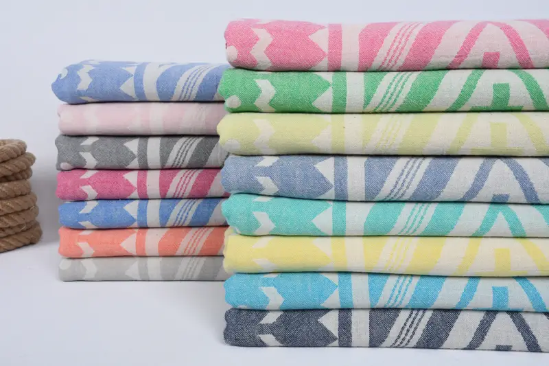 Turkish Towel Monogram, Organic Beach Towel, Custom Gift, 70x36 Cotton Plus Design Towel, Bridesmaid Gift Towel, Turkish Towel USA, Handmade Gift - 2
