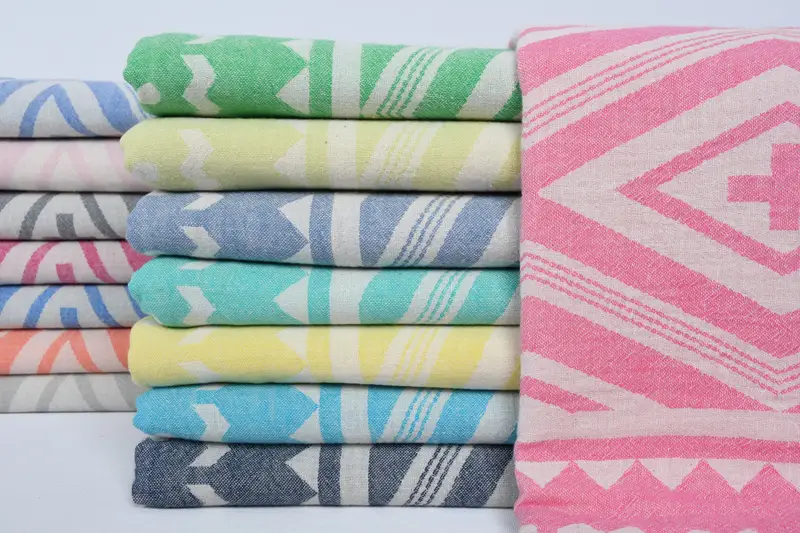 Turkish Towel Monogram, Organic Beach Towel, Custom Gift, 70x36 Cotton Plus Design Towel, Bridesmaid Gift Towel, Turkish Towel USA, Handmade Gift - 1