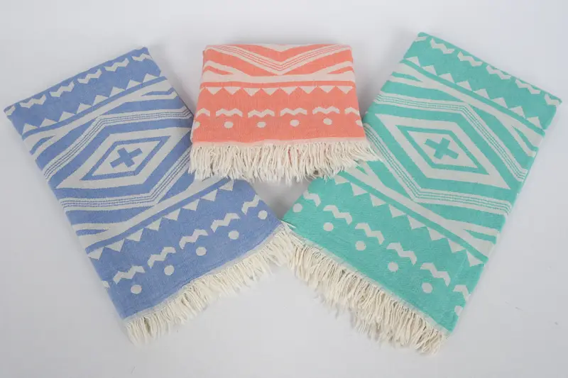 Turkish Towel Monogram, Organic Beach Towel, Custom Gift, 70x36 Cotton Plus Design Towel, Bridesmaid Gift Towel, Turkish Towel USA, Handmade Gift - 8