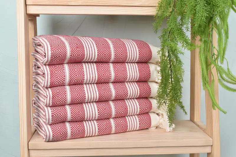 Towel With Name, Embroidered Beach Towel, Cotton towel, Gift For Coworker, 70x38 Cotton Diamond Towel, Monogrammed Beach Towel, Sand-free towel - 2