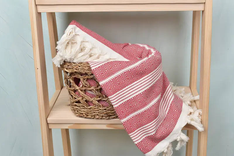 Towel With Name, Embroidered Beach Towel, Cotton towel, Gift For Coworker, 70x38 Cotton Diamond Towel, Monogrammed Beach Towel, Sand-free towel - 4