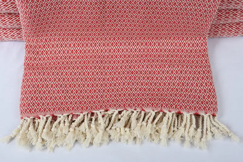Personalized Blanket, 96x80 Cotton Diamond Towel, Organic Throw, Best Friend Gift Ideas, Throw Blanket Couch, Custom Shower Curtain, Turkish Blanket - 2