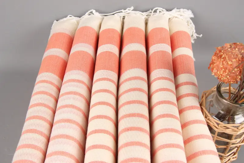 Spa Towel, Soft towel, 70x40 Cotton Striped Towel, Bachelorette Party Favors, Sand-resistant towel, Handwoven Turkish bath towel, House Warming Gift - 3