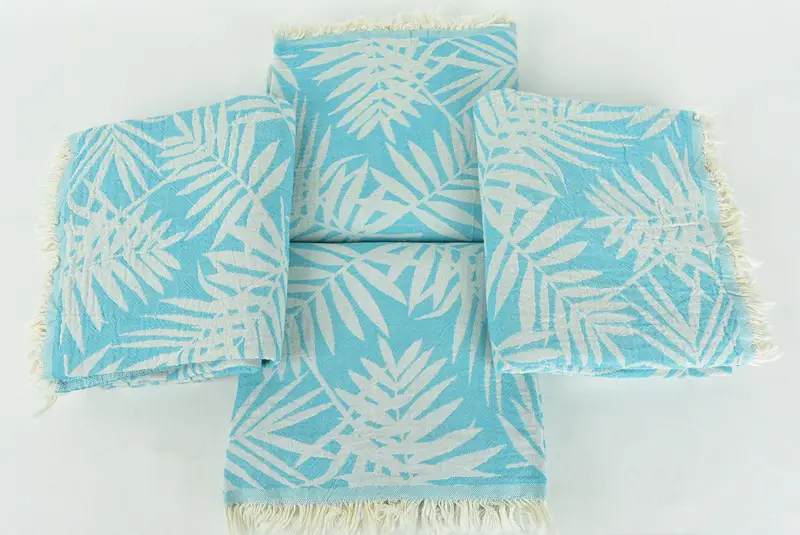 64x40 Cotton Floral Patterned Towel, Yoga Towel, Pool Towels, Bathroom Towel, Turkish hand towel, Monogram Turkish Towel, Lightweight Turkish towel - 6