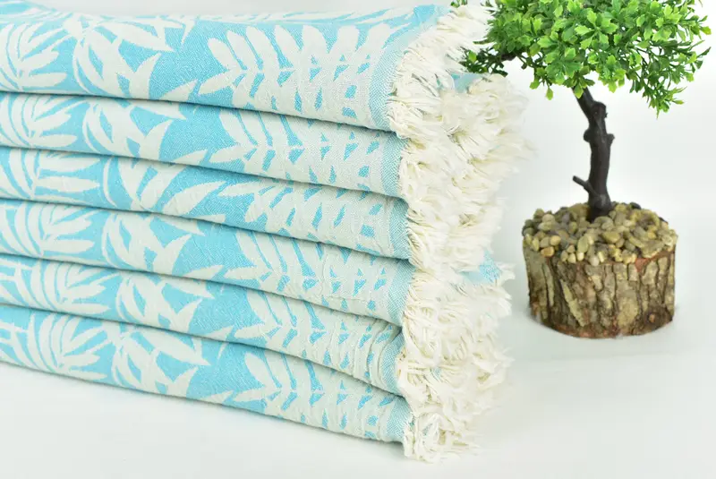 64x40 Cotton Floral Patterned Towel, Yoga Towel, Pool Towels, Bathroom Towel, Turkish hand towel, Monogram Turkish Towel, Lightweight Turkish towel - 3