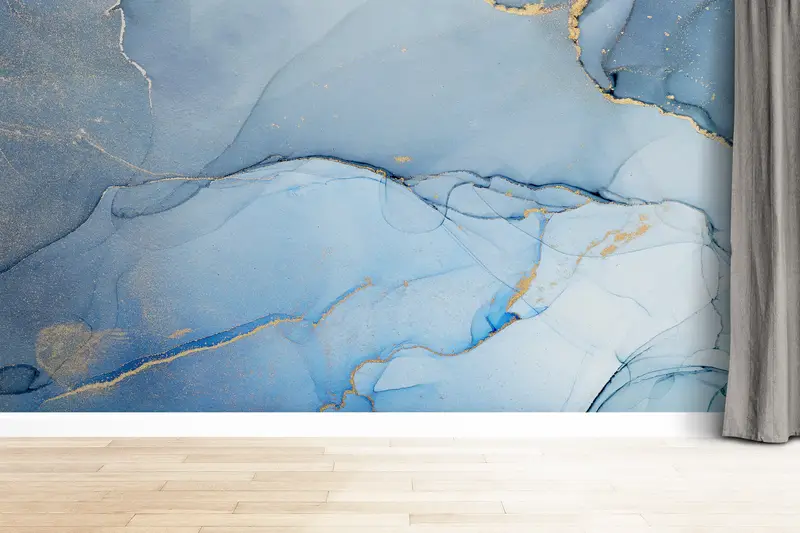 Gold Wall Paper, 3d Wall Paper, Modern Wall Paper, Modern Wall Paper, , Gold Marble Wall Decor, Custom Wall Paper, Shimmery Wall Paper, - 6