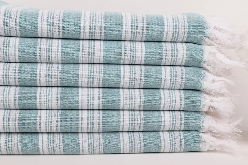 Gym Towel, Lightweight towel, Valentines Day Gift, Organic Cotton Towel, 70x40 Cotton Striped Towel, Bachelorette Party Decorations, Wedding Gift - 3