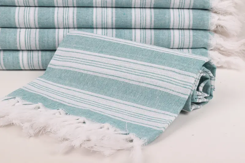 Gym Towel, Lightweight towel, Valentines Day Gift, Organic Cotton Towel, 70x40 Cotton Striped Towel, Bachelorette Party Decorations, Wedding Gift - 4