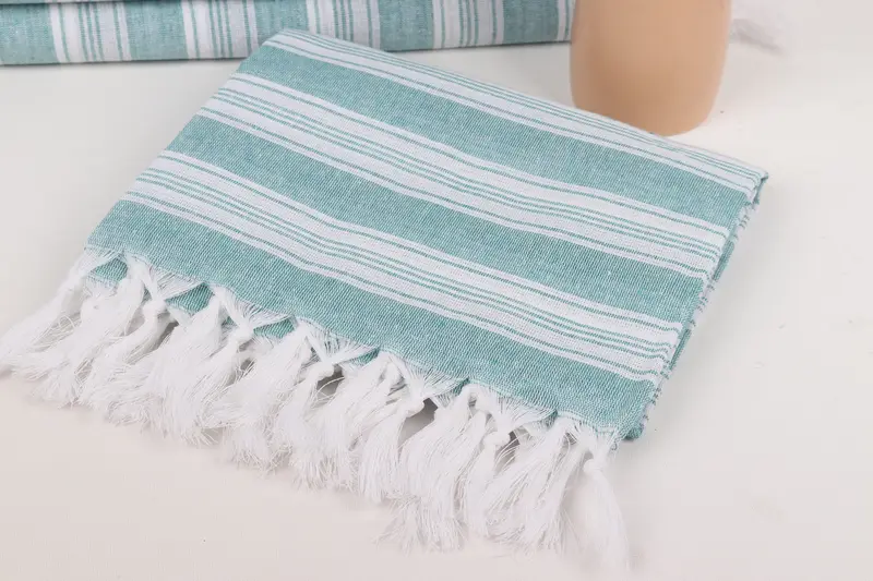Gym Towel, Lightweight towel, Valentines Day Gift, Organic Cotton Towel, 70x40 Cotton Striped Towel, Bachelorette Party Decorations, Wedding Gift - 5