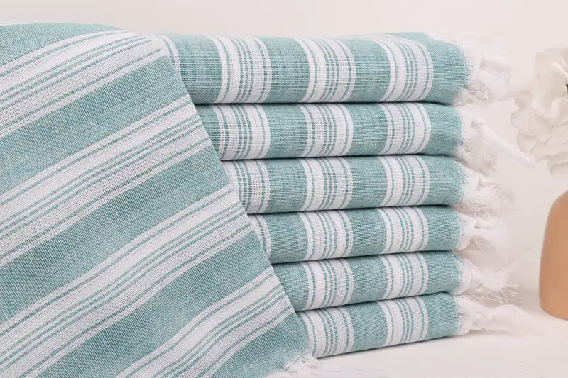 Gym Towel, Lightweight towel, Valentines Day Gift, Organic Cotton Towel, 70x40 Cotton Striped Towel, Bachelorette Party Decorations, Wedding Gift - 1