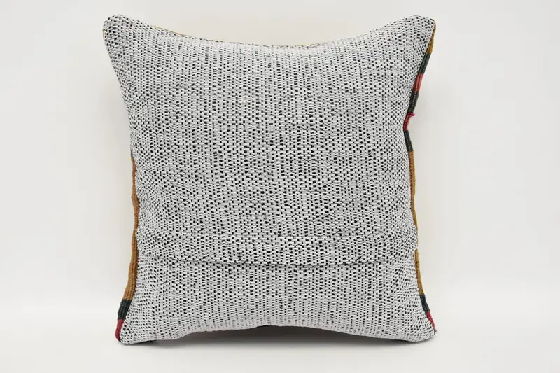 12x12 Brown Cushion Case, Pillow Cover, Retro Throw Cushion Cover, Vintage Kilim Pillow, Boho Pillow, Vintage Kilim Throw Pillow - 6