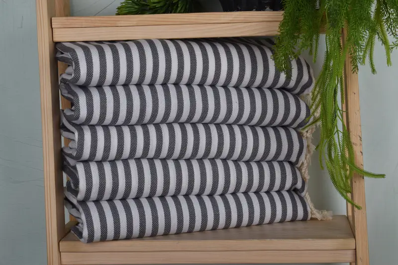 Turkish Towel Monogram, Bride Gift, 40x18 Cotton Striped Towel, Bridesmaid Gifts, Wedding Favors, Wedding Gift, Gift For Her, Bridal Shower Gift - 1
