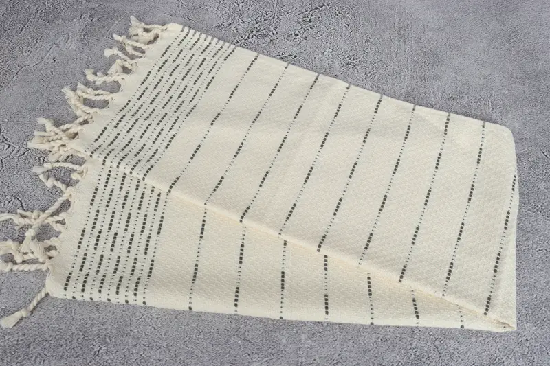 Bridesmaid Gifts, 36x18 Cotton Striped Design Towel, Family Gift, Monogrammed Hand Towel, Beach Theme Wedding Gift, Kitchen Towel, Travel Towel - 6