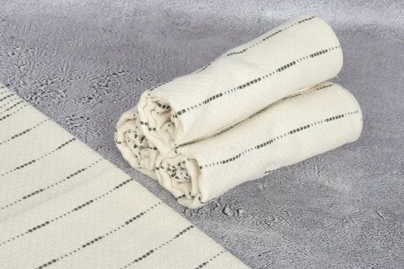Bridesmaid Gifts, 36x18 Cotton Striped Design Towel, Family Gift, Monogrammed Hand Towel, Beach Theme Wedding Gift, Kitchen Towel, Travel Towel - 8
