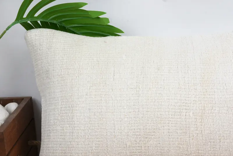 Shabby Chic Cushion Cover, Car Pillow Case, 12x20 White Pillow Case, Throw Kilim Pillow, Cushion Cover, Pillow for Sofa, Boho Pillow Sham Cover - 2