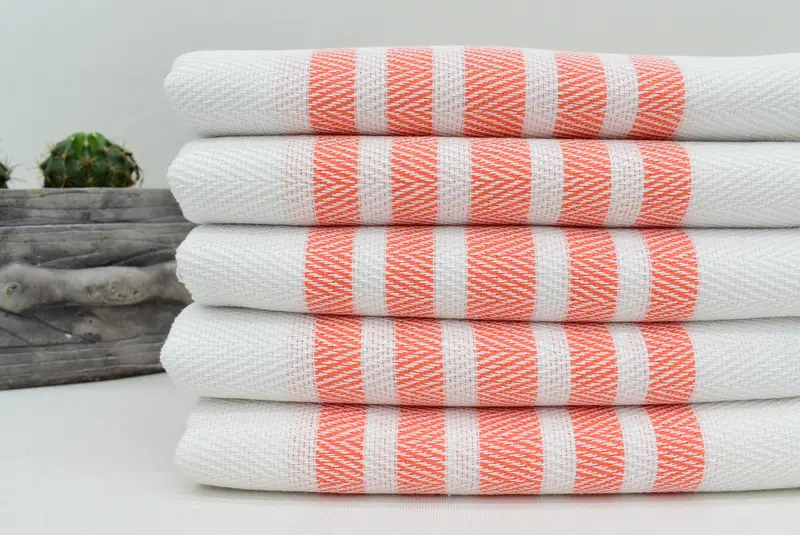 Individuelles türkisches Handtuch, personalisiertes Küchentuch, Geschenk für Mutter, Badezimmertücher, Hochzeitsgeschenk, 36x24 Baumwollfischgrätenhandtuch, Sticktuch - 6