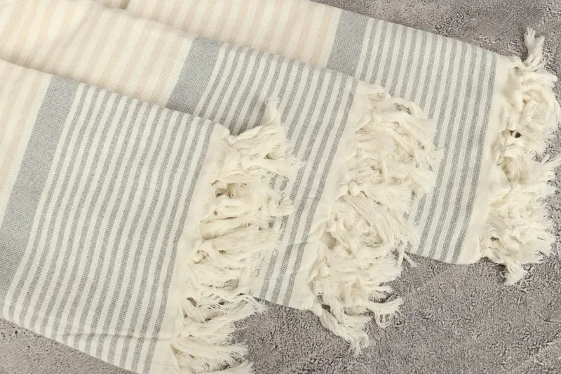 Custom Turkish Towel, Cotton towel, Travel towel, Summer Towel, Monogram Turkish Towel, 68x40 Cotton Striped Terry Towel, Spa Gift, Beach Towel Bulk - 5