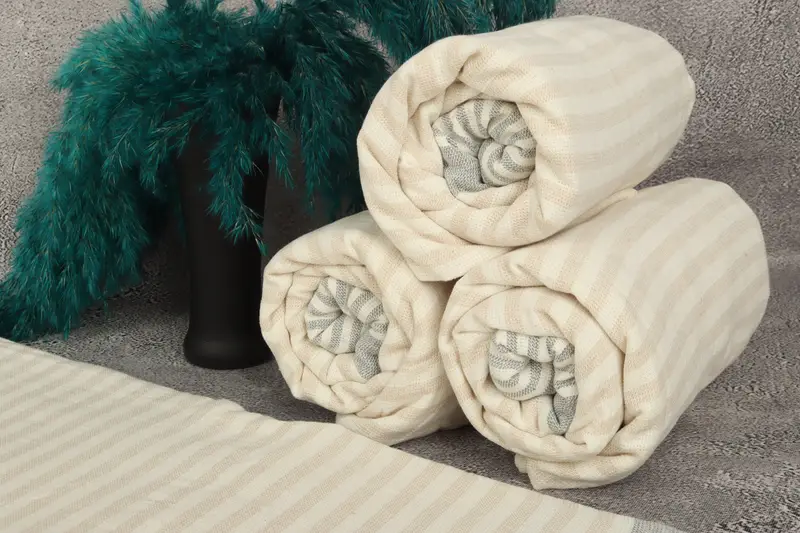 Custom Turkish Towel, Cotton towel, Travel towel, Summer Towel, Monogram Turkish Towel, 68x40 Cotton Striped Terry Towel, Spa Gift, Beach Towel Bulk - 8