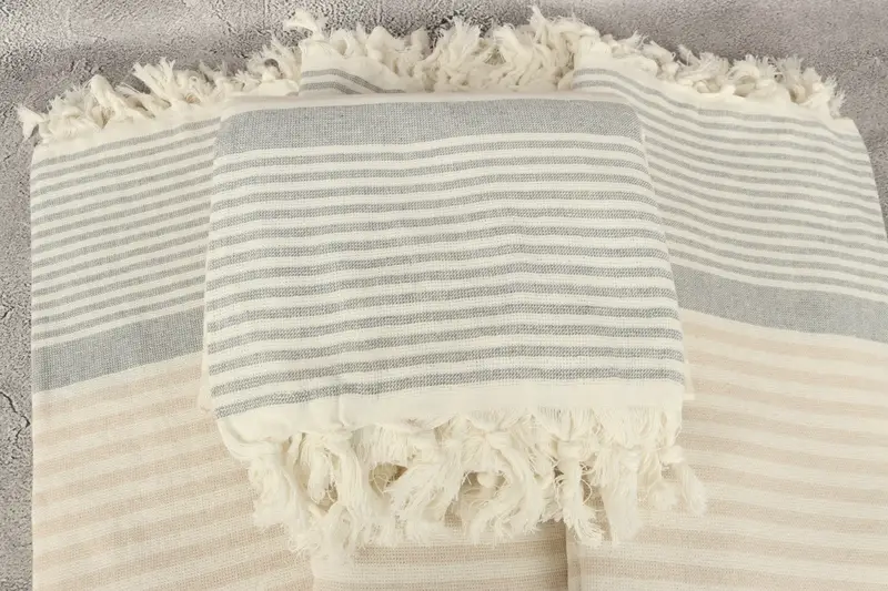 Custom Turkish Towel, Cotton towel, Travel towel, Summer Towel, Monogram Turkish Towel, 68x40 Cotton Striped Terry Towel, Spa Gift, Beach Towel Bulk - 4