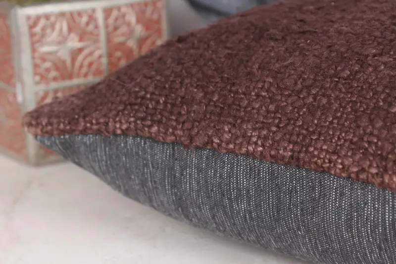 Pillow Case, Oriental Cushion Cover, 12x12 Purple Pillow Sham, Outdoor Bolster Cushion, Kilim Cushion Sham, Pillow for Sofa, Boho Pillow Sham Cover - 7