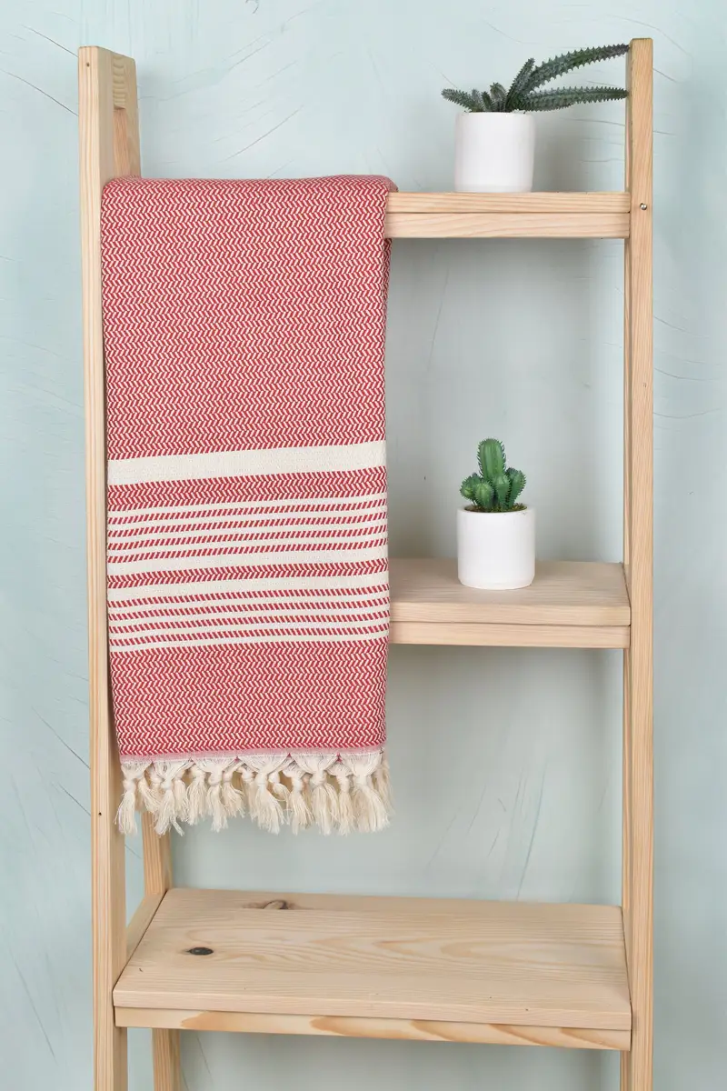 Turkish beach towel with fringe, Valentines Gift, Personalized Gift, Holiday Towel, 70x40 Cotton Striped Towel, Bachelorette Party Gifts, Thin towel - 8