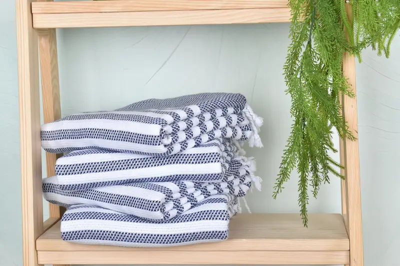Employee Gifts, Turkish fouta towel for outdoor use, 68x40 Cotton Striped Towel, Monogram Turkish Towel, Embroidered Towel, Absorbent Turkish towel - 7