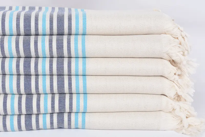 Personalized Beach Towel, Bridal Shower Favors, Bachelorette Party Items, Personalised Gift, 70x40 Linen Striped Towel, Bridesmaid Gift Towel - 3