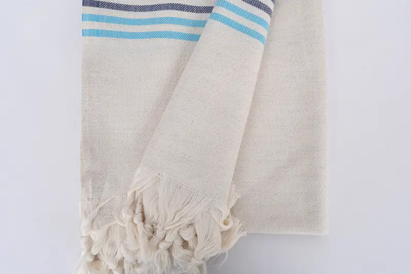 Personalized Beach Towel, Bridal Shower Favors, Bachelorette Party Items, Personalised Gift, 70x40 Linen Striped Towel, Bridesmaid Gift Towel - 8