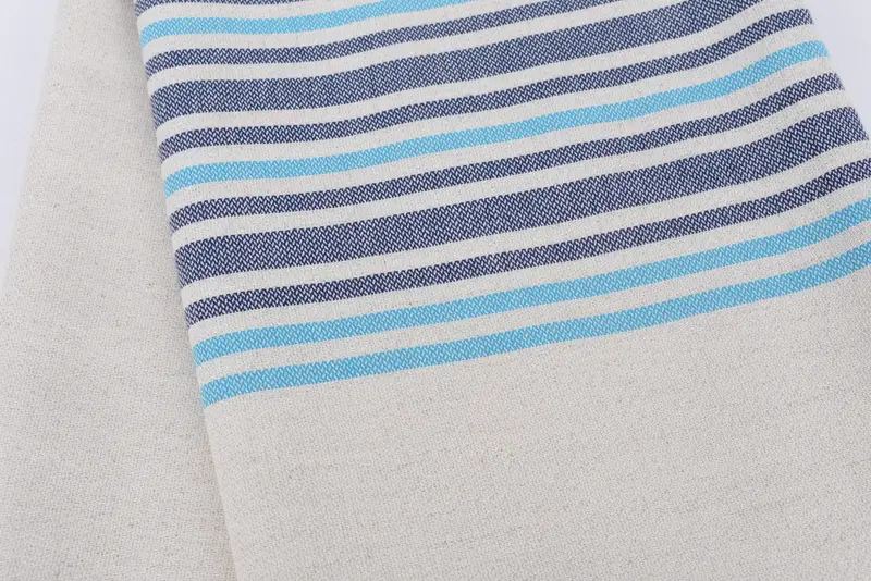 Personalized Beach Towel, Bridal Shower Favors, Bachelorette Party Items, Personalised Gift, 70x40 Linen Striped Towel, Bridesmaid Gift Towel - 4