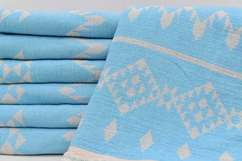 Hammam towel, Organic Towel, 70x40 Cotton Dolphin Patterned Towel, Sand-resistant towel, Beach Towel Bulk, Valentines Day Gift Idea, Sand-free towel - 2