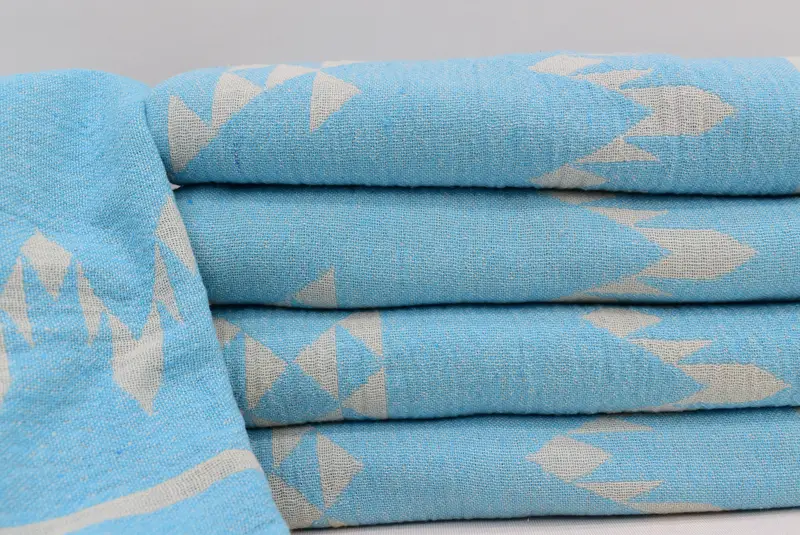 Hammam towel, Organic Towel, 70x40 Cotton Dolphin Patterned Towel, Sand-resistant towel, Beach Towel Bulk, Valentines Day Gift Idea, Sand-free towel - 4