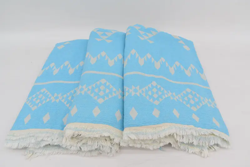 Hammam towel, Organic Towel, 70x40 Cotton Dolphin Patterned Towel, Sand-resistant towel, Beach Towel Bulk, Valentines Day Gift Idea, Sand-free towel - 8