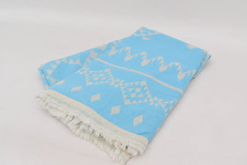 Hammam towel, Organic Towel, 70x40 Cotton Dolphin Patterned Towel, Sand-resistant towel, Beach Towel Bulk, Valentines Day Gift Idea, Sand-free towel - 6