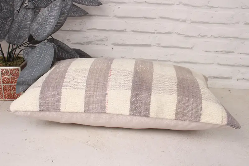 12x20 White Cushion Cover, Pillow for Couch, Interior Designer Pillow, Personalized Gift Pillow Cushion, Cushion, Kilim Pillow, Tapestry Pillow Sham - 5