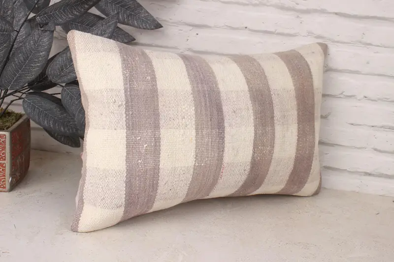 12x20 White Cushion Cover, Pillow for Couch, Interior Designer Pillow, Personalized Gift Pillow Cushion, Cushion, Kilim Pillow, Tapestry Pillow Sham - 3