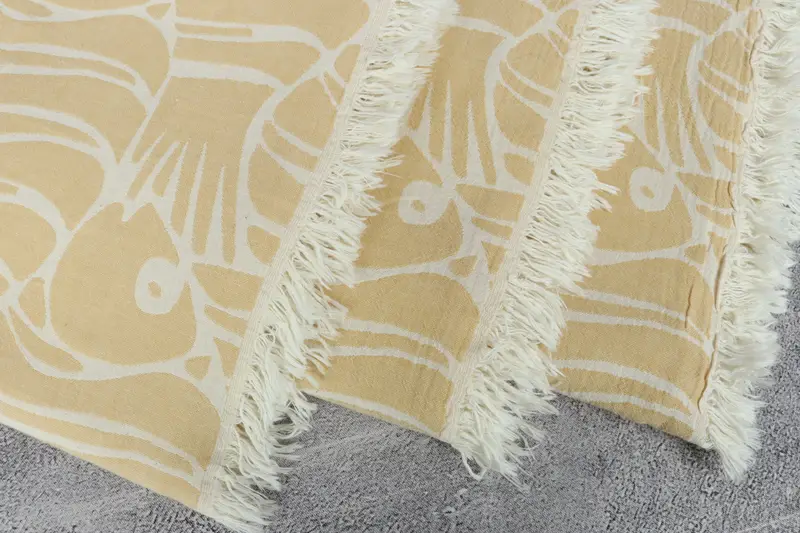Beach Theme Bachelorette Party, Christmas Gift, Custom Wedding Gifts, 70x60 Cotton Fish Design Towel, Bridesmaid Gifts, Throw Blanket Couch - 5