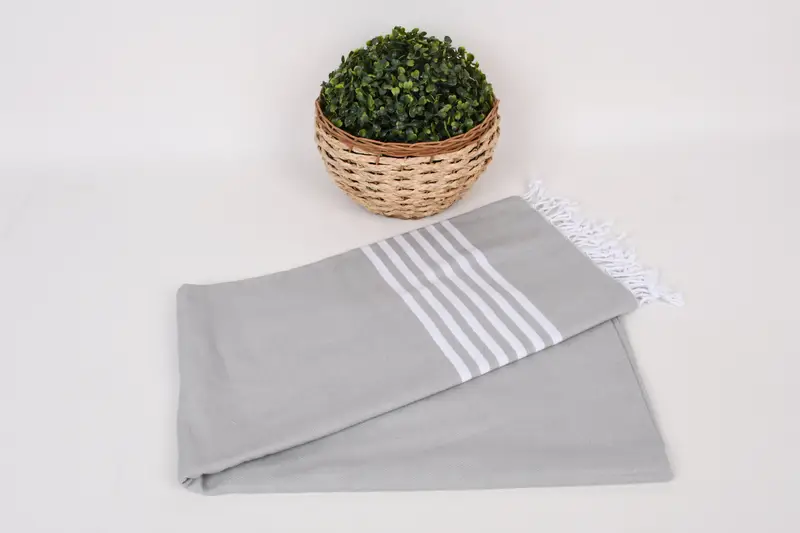 70x40 Cotton Striped Towel, Handmade Turkish Towel, Gift For Him, Quick-Dry Beach Towel, Engagement Gift, Bachelor Bachelorette Party Favors - 4