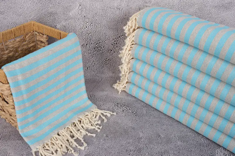 Turkish beach towel, Bathroom Towel, Monogram Beach Towel, Monogram Towels, 70x36 Cotton Striped Towel, Girls Weekend Getaways Gifts, Custom Towel - 3