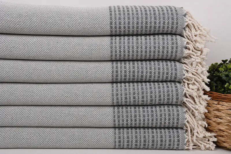 70x36 Cotton Striped Towel, Personalized Gift For Her, Fouta towel, Turkish towel, Sand-free peshtemal towel for the beach, Turkish Towel Beach - 2