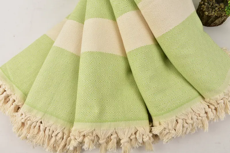 Bridesmaid Gifts, Organic Throw, Wedding Day Gift For Bride, 92x80 Cotton Diamond Towel, Wedding Favors, Personalized Blanket, Turkish Towel Blanket - 4
